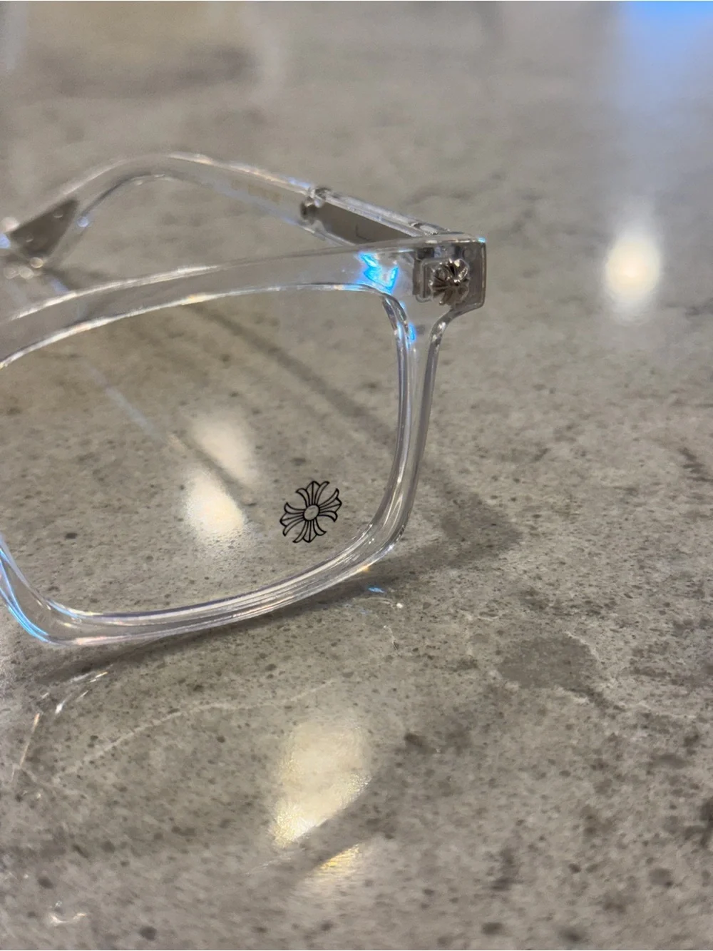 Chrome Glasses Clear